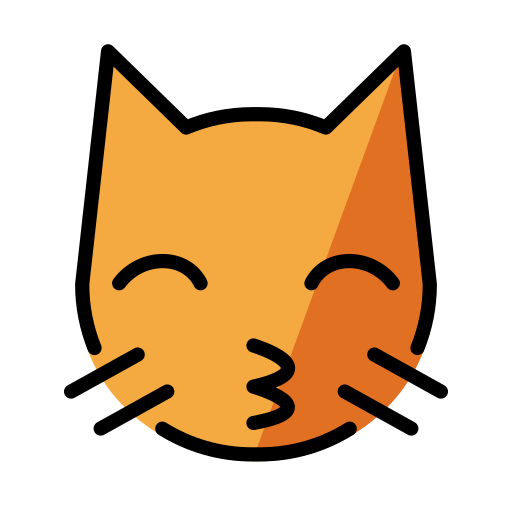 Küssende Katze