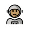 Astronaut: Mittlere Hautfarbe