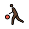 Mann Mit Ball: Dunkle Hautfarbe