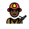 Feuerwehrmann: Dunkle Hautfarbe