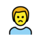 Schmollender Mann