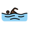 Schwimmer: Dunkle Hautfarbe