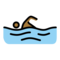 Schwimmer: Mitteldunkle Hautfarbe