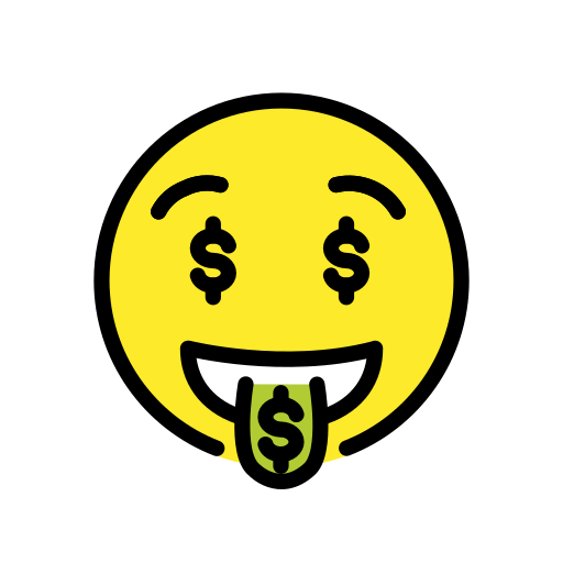 Gesicht Mit Dollarzeichen
