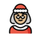 Weihnachtsfrau: Mittelhelle Hautfarbe