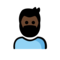 Person: Dunkle Hautfarbe, Bart