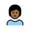 Missmutige Person: Mitteldunkle Hautfarbe
