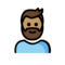 Person: Mittlere Hautfarbe, Bart