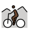 Mountainbiker(In): Dunkle Hautfarbe
