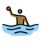 Wasserballspieler(In): Mitteldunkle Hautfarbe