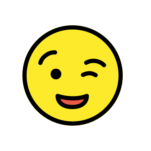 Zwinkerndes Gesicht