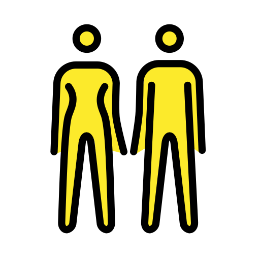 Frau und Mann halten Händchen