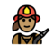 Feuerwehrfrau: Mittlere Hautfarbe