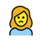 Schmollende Frau