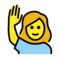 Frau Mit Erhobenem Arm