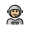 Astronaut(In): Mittelhelle Hautfarbe