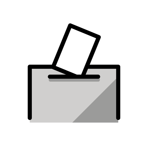 Wahlurne Mit Wahlzettel