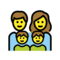 Familie: Mann, Frau, Junge, Junge