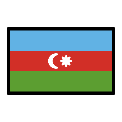 Flagge: Aserbaidschan