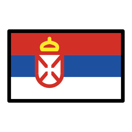 Flagge: Serbien