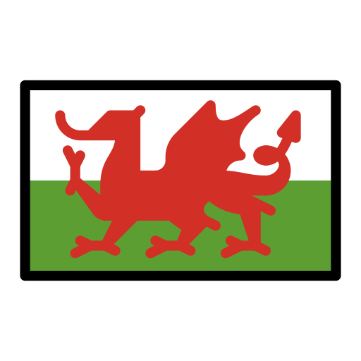 Flagge: Wales