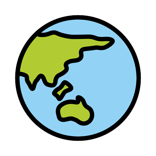 Globus Mit Asien Und Australien