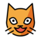 Grinsende Katze