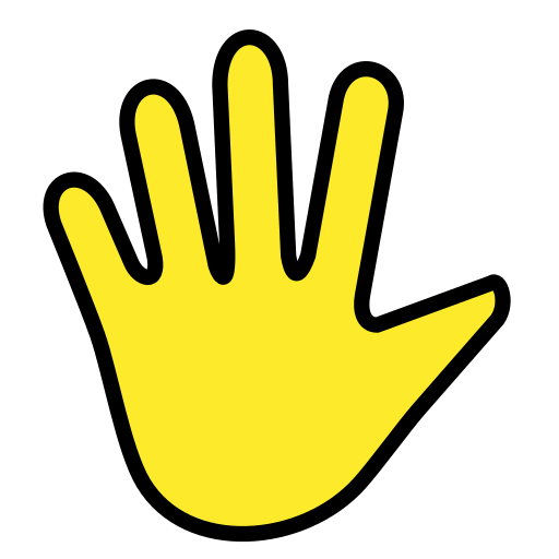 Hand Mit Gespreizten Fingern