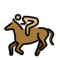Pferderennen: Mittelhelle Hautfarbe