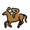 Pferderennen: Mittlere Hautfarbe