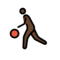 Mann Mit Ball: Dunkle Hautfarbe