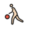 Mann Mit Ball: Helle Hautfarbe