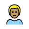 Mann: Mittlere Hautfarbe, Blondes Haar