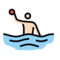 Wasserballspieler: Helle Hautfarbe