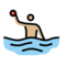Wasserballspieler: Mittelhelle Hautfarbe