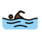Schwimmer: Dunkle Hautfarbe
