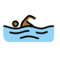 Schwimmer: Mitteldunkle Hautfarbe