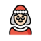 Weihnachtsfrau: Helle Hautfarbe