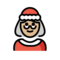 Weihnachtsfrau: Mittelhelle Hautfarbe