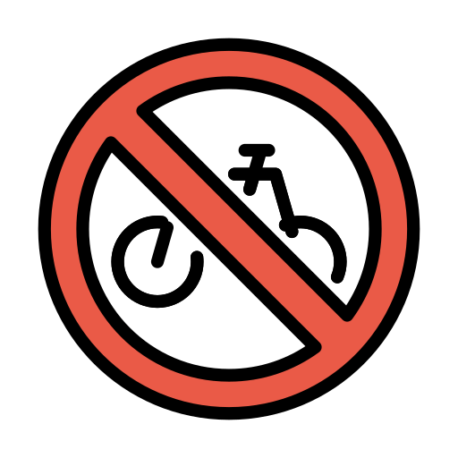 Fahrräder Verboten
