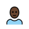 Person: Dunkle Hautfarbe, Glatze