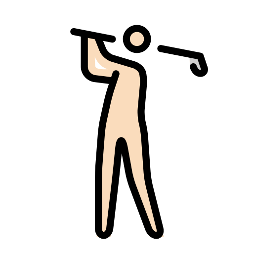 Golfer(In): Helle Hautfarbe