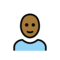 Person: Mitteldunkle Hautfarbe, Glatze