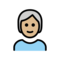 Person: Mittelhelle Hautfarbe, Weißes Haar