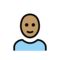 Person: Mittlere Hautfarbe, Glatze