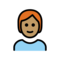 Person: Mittlere Hautfarbe, Rotes Haar