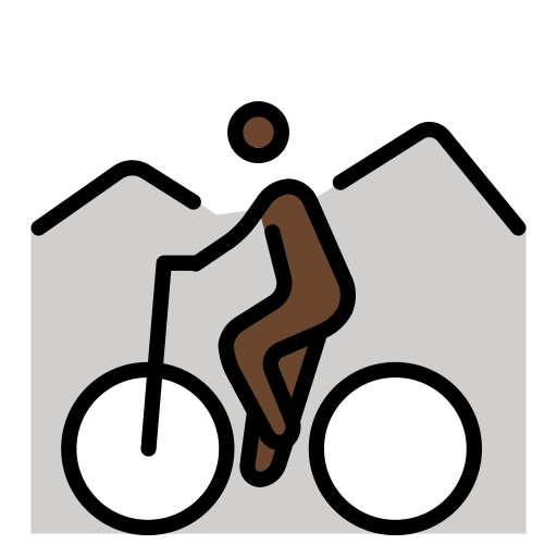 Mountainbiker(In): Dunkle Hautfarbe
