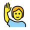 Person Mit Erhobenem Arm
