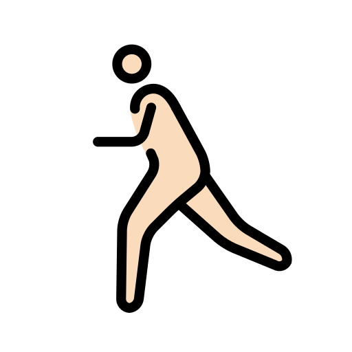 Laufende Person: Helle Hautfarbe