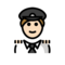Pilot(In): Helle Hautfarbe